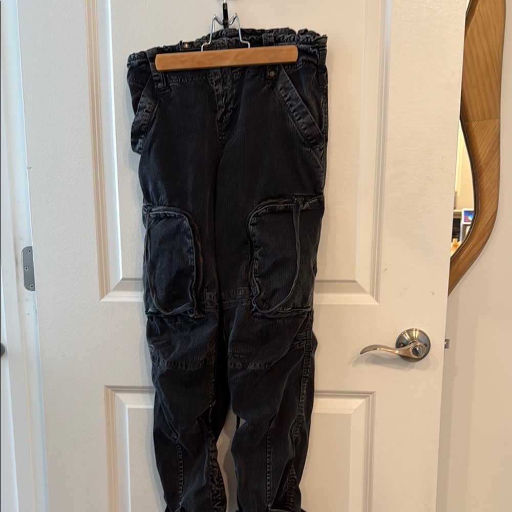 We The Free Charcoal Cargo Pants